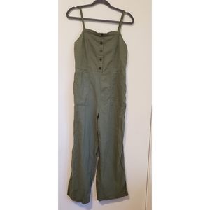 Linen Jumpsuit with Pockets